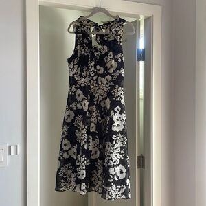 Flowered midi dress